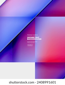 Gradient triangles vector abstract background