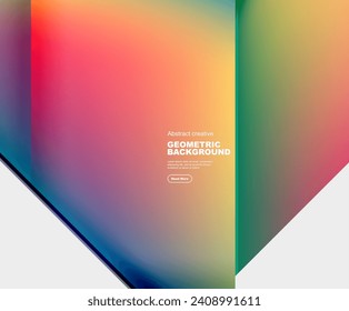 Gradient triangles vector abstract background