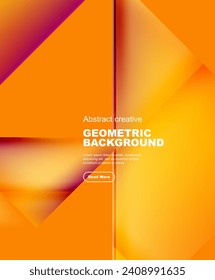 Gradient triangles vector abstract background