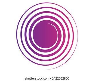 A Gradient Twirl spherical shape