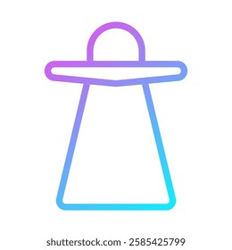 Gradient UFO Icon in a Futuristic Design Style