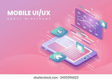 Gradient ui ux background vector design in eps 10