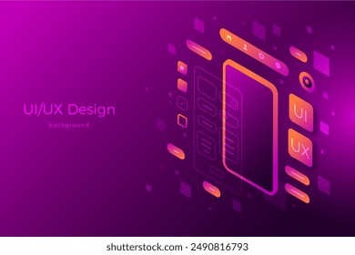 Gradient ui ux background vector design in eps 10