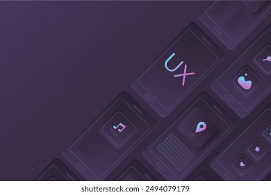Gradient ui ux background vector design in eps 10