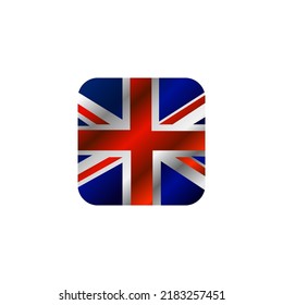 Gradient U.K. flag design vector