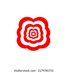 gradient unite into center logo. editable and easy to custom. can can be applied optimally on print and digital media