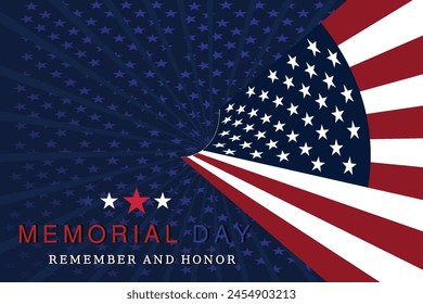 Gradient USA memorial day background