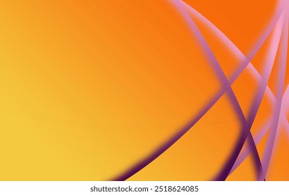 Gradient Vector art abstract of yellow orange colors tone. Background wallpaper and line colors. 