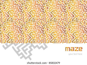 gradient vector background with color maze and place for your text