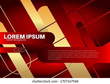 Gradient vector background. Modern poster template with geometric shapes. Abstract Cover, Web Page Design.