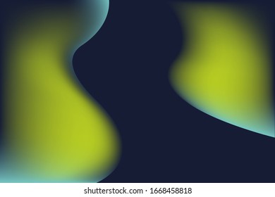 Gradient vector background template with 3D abstract fluid elements.