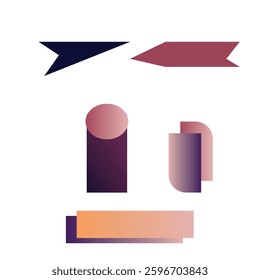 gradient vector illustration nice shape 