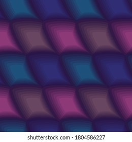 Gradient vector seamless pattern in blue