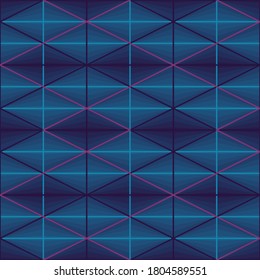 Gradient vector seamless pattern in blue