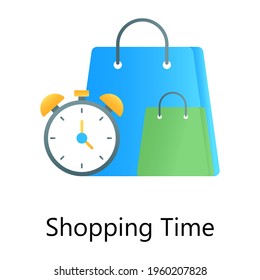 Gradient vector of shopping time, eCommerce alarm 