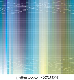 Gradient vector squares background with lines