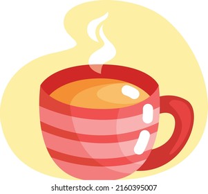 gradient vector tea cup vector