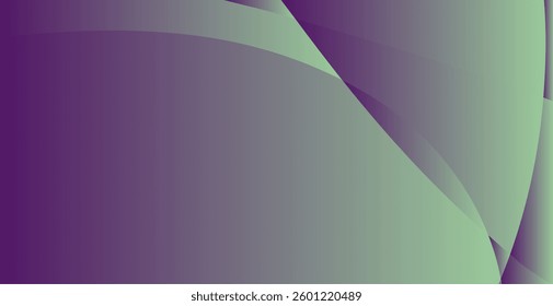 Gradient Veil Purple  Soft Green Abstraction