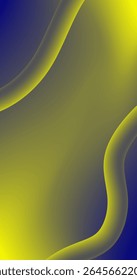 Gradient Vertical Abstract background with yellow and blue wavy lines Vector illustration Mobile Wallpaper Design