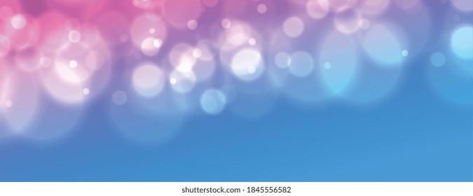 gradient vibrant banner with bokeh blurred light effect
