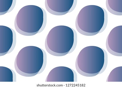 Gradient and vibrant shapes style isolated on white background.  Seamless pattern stock vector illustration
