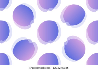Gradient and vibrant shapes style isolated on white background. Seamless pattern stock vector illustration

