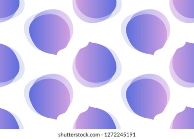 Gradient and vibrant shapes style isolated on white background. Seamless pattern stock vector illustration
