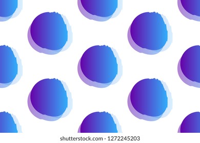 Gradient and vibrant shapes style isolated on white background.  Seamless pattern stock vector illustration
