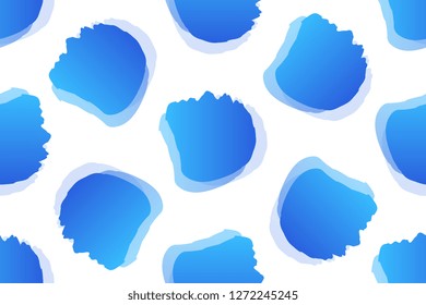 Gradient and vibrant shapes style isolated on white background. Seamless pattern stock vector illustration
