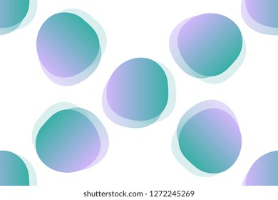 Gradient and vibrant shapes style isolated on white background. Seamless pattern stock vector illustration
