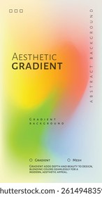 Gradient Wallpaper with Abstract Gradient Background with Vibrant colored Gradient Mesh Effect