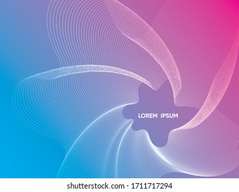 Gradient Wallpaper With Abstract Line 