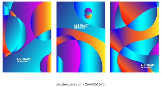 Gradient walpaper abstract design. template walpaper gradien