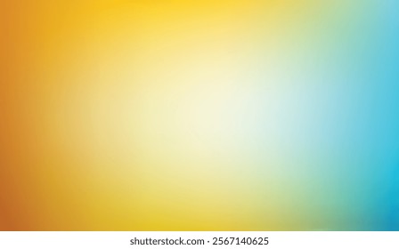 A gradient of warm sunset yellows to cool serene blues, offering a calming and versatile color blend for various creative applications and design projects,