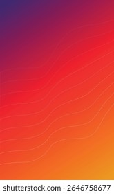 Gradient of Warmth: A captivating and vibrant illustration. A blend of intense hues and graceful lines creates a sense of depth and movement. The abstract color field, it's a visual feast of colors.