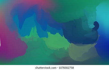 Gradient watercolor background. Hand drawn texture. Artistic background. Abstract frame, place for text. Acrylic hand painted gradient backdrop. Vector illustration.