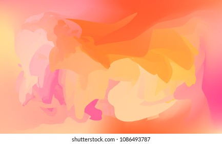 Gradient watercolor background. Hand drawn texture. Artistic background. Abstract frame, place for text. Acrylic hand painted gradient backdrop. Vector illustration.