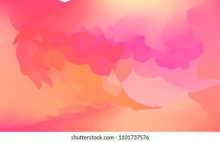 Gradient watercolor background. Hand drawn texture. Artistic background. Abstract frame, place for text. Acrylic hand painted gradient backdrop. Vector illustration.