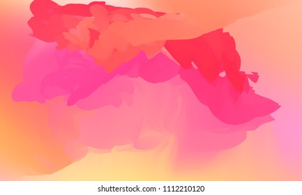 Gradient watercolor background. Hand drawn texture. Artistic background. Abstract frame, place for text. Acrylic hand painted gradient backdrop. Vector illustration.