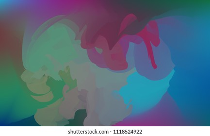 Gradient watercolor background. Hand drawn texture. Artistic background. Abstract frame, place for text. Acrylic hand painted gradient backdrop. Vector illustration.