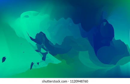 Gradient watercolor background. Hand drawn texture. Artistic background. Abstract frame, place for text. Acrylic hand painted gradient backdrop. Vector illustration.