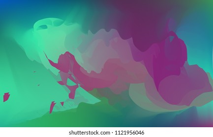 Gradient watercolor background. Hand drawn texture. Artistic background. Abstract frame, place for text. Acrylic hand painted gradient backdrop. Vector illustration.