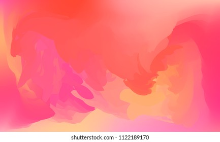 Gradient watercolor background. Hand drawn texture. Artistic background. Abstract frame, place for text. Acrylic hand painted gradient backdrop. Vector illustration.