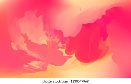 Gradient watercolor background. Hand drawn texture. Artistic background. Abstract frame, place for text. Acrylic hand painted gradient backdrop. Vector illustration.