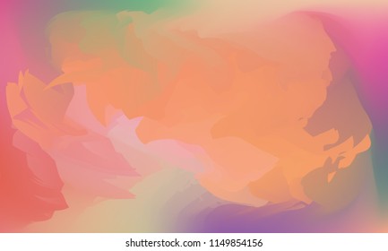 Gradient watercolor background. Hand drawn texture. Artistic background. Abstract frame, place for text. Acrylic hand painted gradient backdrop. Vector illustration.