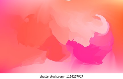 Gradient watercolor background. Hand drawn texture. Artistic background. Abstract frame, place for text. Acrylic hand painted gradient backdrop. Vector illustration.