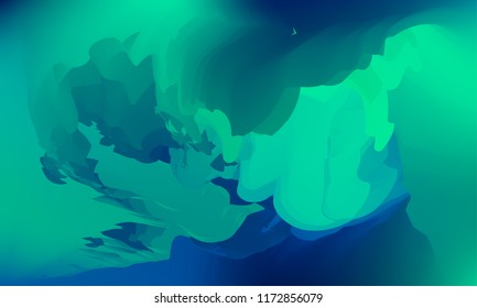 Gradient watercolor background. Hand drawn texture. Artistic background. Abstract frame, place for text. Acrylic hand painted gradient backdrop. Vector illustration.