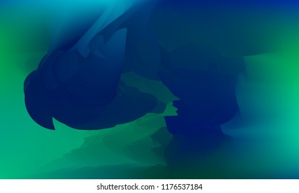 Gradient watercolor background. Hand drawn texture. Artistic background. Abstract frame, place for text. Acrylic hand painted gradient backdrop. Vector illustration.