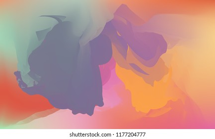 Gradient watercolor background. Hand drawn texture. Artistic background. Abstract frame, place for text. Acrylic hand painted gradient backdrop. Vector illustration.