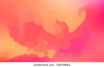 Gradient watercolor background. Hand drawn texture. Artistic background. Abstract frame, place for text. Acrylic hand painted gradient backdrop. Vector illustration.